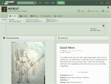 Tablet Screenshot of necro27.deviantart.com