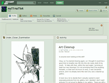 Tablet Screenshot of matt-hatter.deviantart.com