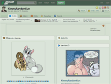Tablet Screenshot of kimmyrandomkun.deviantart.com