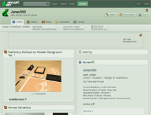 Tablet Screenshot of jones500.deviantart.com