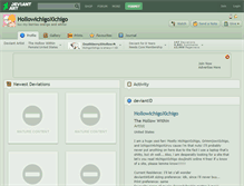 Tablet Screenshot of hollowichigoxichigo.deviantart.com