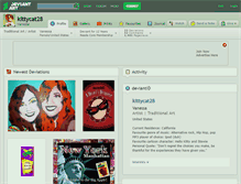 Tablet Screenshot of kittycat28.deviantart.com