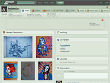 Tablet Screenshot of hotbettie.deviantart.com