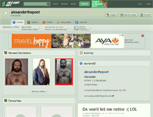 Tablet Screenshot of alexanderthepoet.deviantart.com