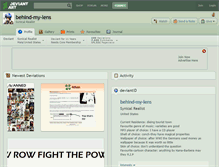 Tablet Screenshot of behind-my-lens.deviantart.com