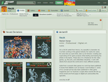 Tablet Screenshot of hecm.deviantart.com