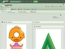 Tablet Screenshot of captainalec.deviantart.com