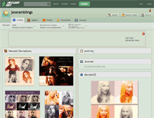 Tablet Screenshot of jessramblings.deviantart.com