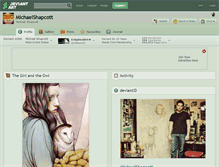 Tablet Screenshot of michaelshapcott.deviantart.com