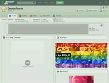 Tablet Screenshot of demonfaerie.deviantart.com