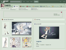 Tablet Screenshot of magickis.deviantart.com