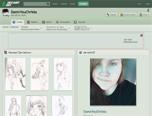 Tablet Screenshot of damnyouchrista.deviantart.com