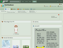 Tablet Screenshot of petrifiedmoon.deviantart.com