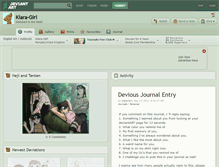 Tablet Screenshot of kiara-girl.deviantart.com