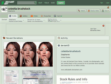 Tablet Screenshot of celestia-brushstock.deviantart.com