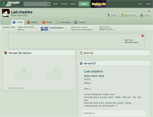 Tablet Screenshot of lost-cheshire.deviantart.com