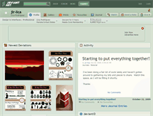 Tablet Screenshot of jlr-lica.deviantart.com