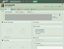 Tablet Screenshot of johnnydeppplz.deviantart.com