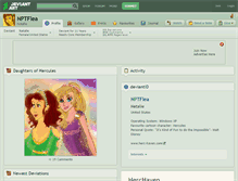 Tablet Screenshot of nptflea.deviantart.com