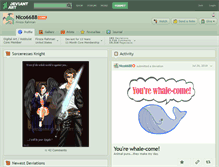 Tablet Screenshot of nico6688.deviantart.com