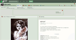 Desktop Screenshot of otter-party.deviantart.com