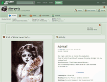 Tablet Screenshot of otter-party.deviantart.com