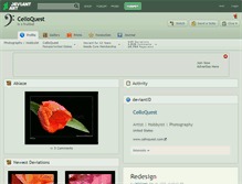 Tablet Screenshot of celloquest.deviantart.com