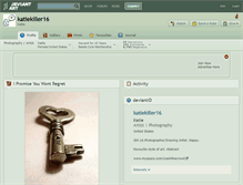 Tablet Screenshot of katiekiller16.deviantart.com