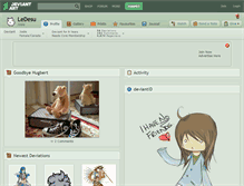 Tablet Screenshot of ledesu.deviantart.com