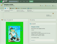 Tablet Screenshot of neopian-artists.deviantart.com