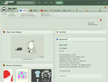 Tablet Screenshot of joe-cari.deviantart.com