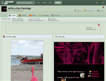 Tablet Screenshot of jeffery-the-flamingo.deviantart.com