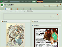 Tablet Screenshot of lovelyrita515.deviantart.com
