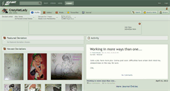 Desktop Screenshot of crazyhatlady.deviantart.com