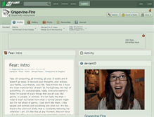 Tablet Screenshot of grapevine-fire.deviantart.com