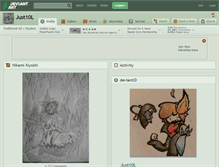 Tablet Screenshot of just10l.deviantart.com
