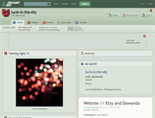 Tablet Screenshot of lucie-in-the-sky.deviantart.com