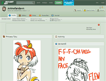 Tablet Screenshot of animefandawn.deviantart.com