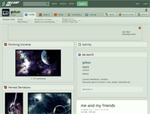 Tablet Screenshot of gokun.deviantart.com