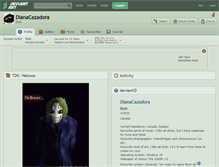 Tablet Screenshot of dianacazadora.deviantart.com