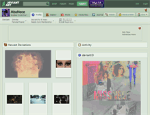 Tablet Screenshot of missnece.deviantart.com
