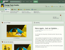 Tablet Screenshot of orange-team-studios.deviantart.com