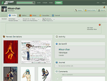 Tablet Screenshot of misuo-chan.deviantart.com