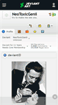 Mobile Screenshot of neotoxicgenii.deviantart.com