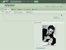 Tablet Screenshot of neotoxicgenii.deviantart.com