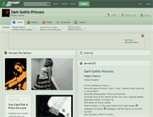 Tablet Screenshot of dark-gothic-princess.deviantart.com