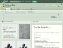 Tablet Screenshot of freelancer-sora.deviantart.com