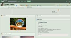 Desktop Screenshot of cinematic-wonder.deviantart.com