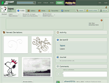 Tablet Screenshot of lopoc.deviantart.com
