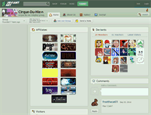 Tablet Screenshot of cirque-du-nie.deviantart.com
